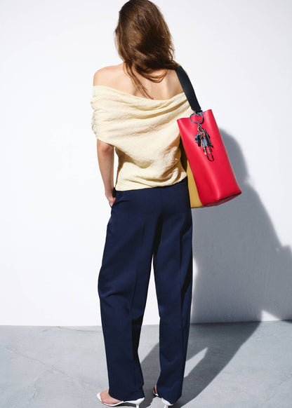 Straight low-rise suit trousers