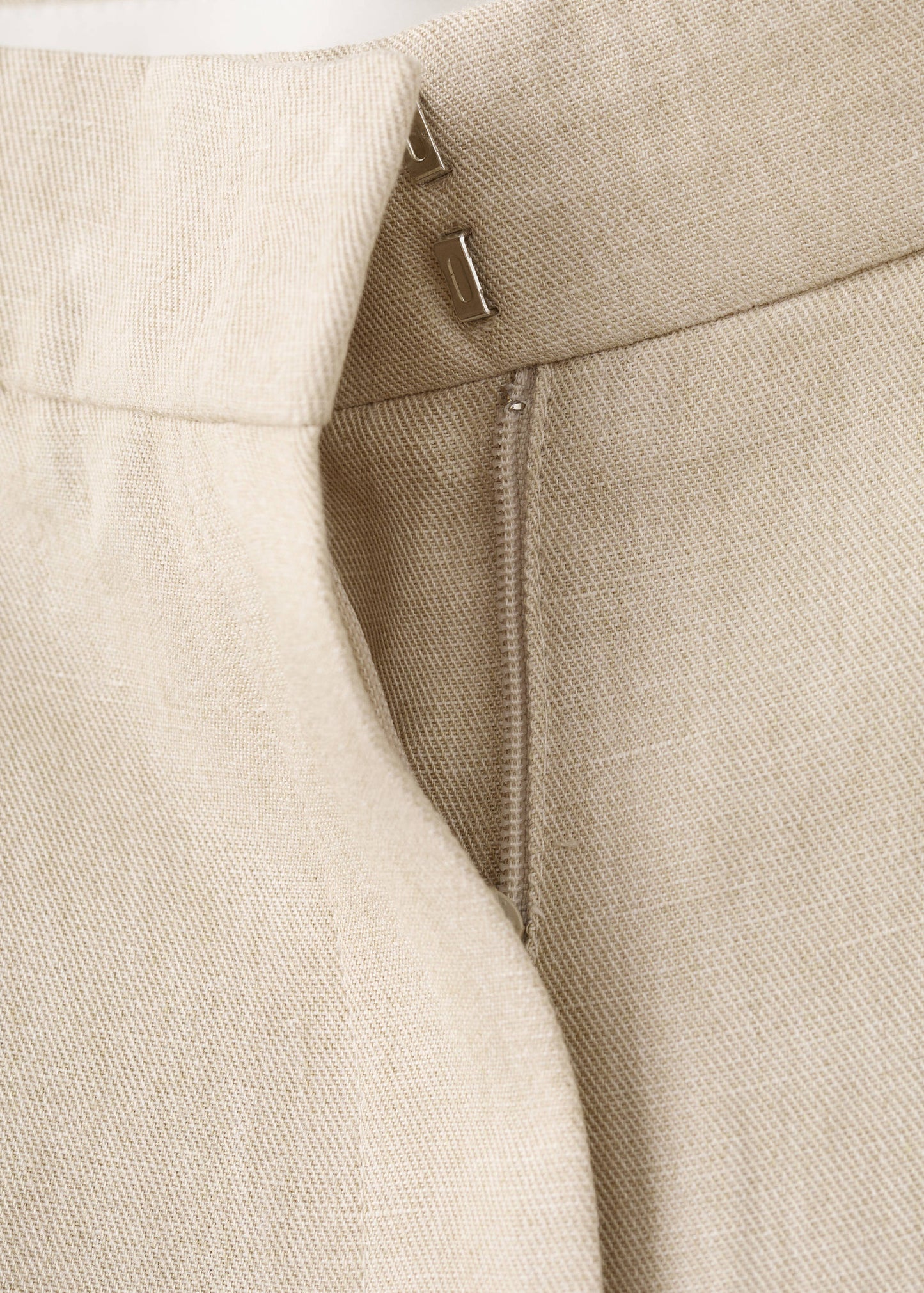 Straight mid-rise suit trousers