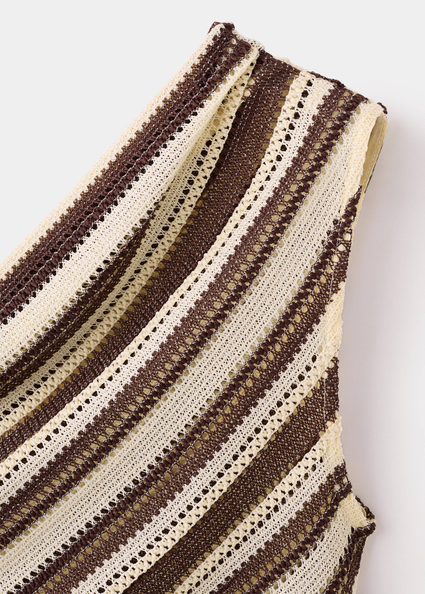 Striped asymmetrical top