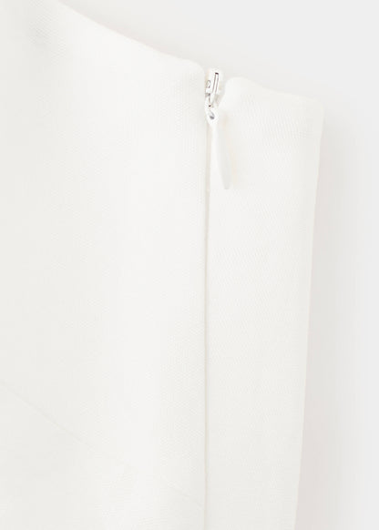 Crossed halter crop top