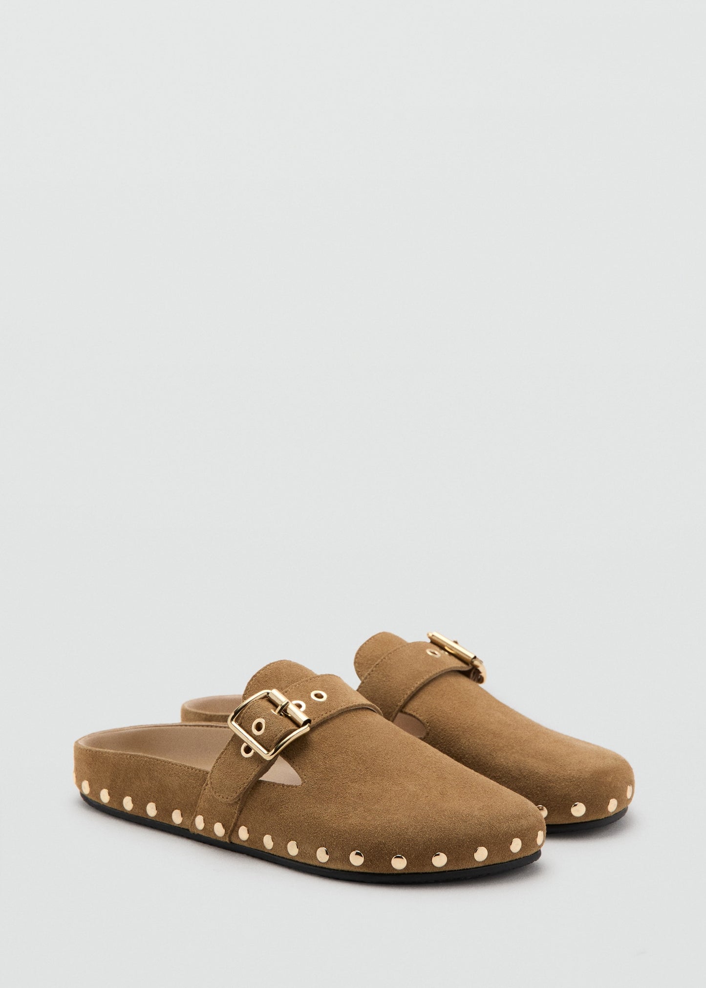 Studded leather shoes