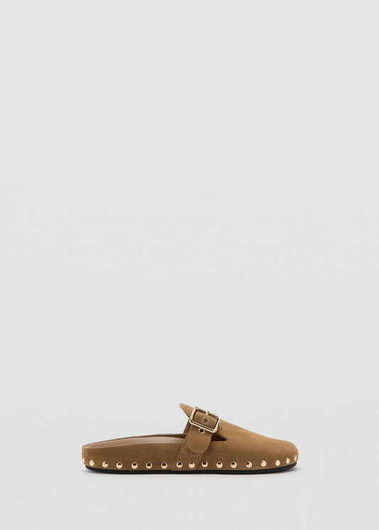 Studded leather shoes