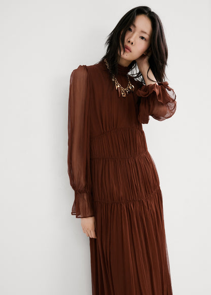 Chiffon panel dress