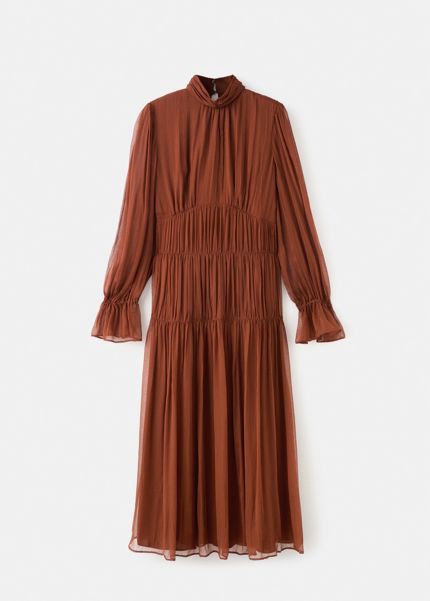 Chiffon panel dress