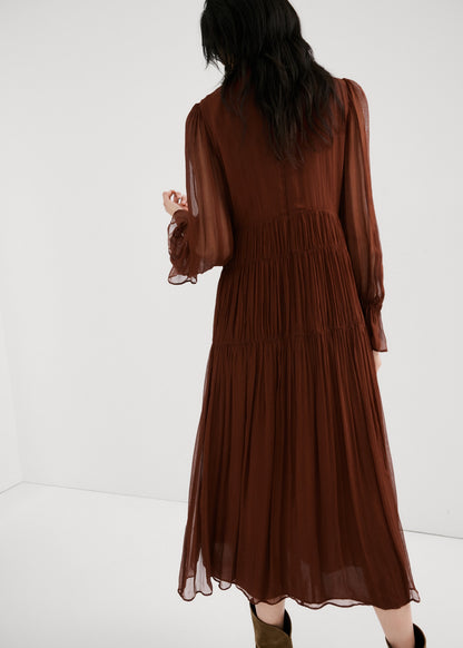 Chiffon panel dress