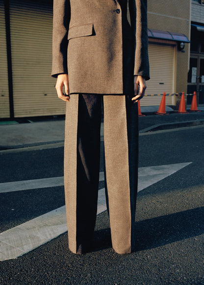 Flecked suit trousers