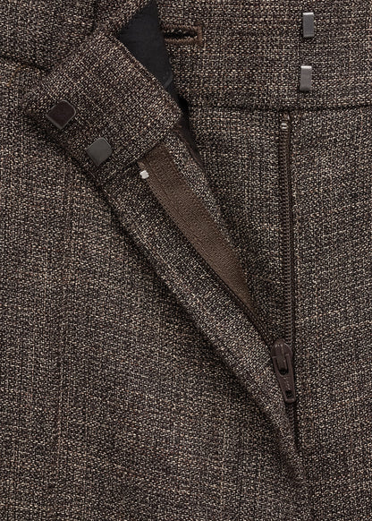 Flecked suit trousers