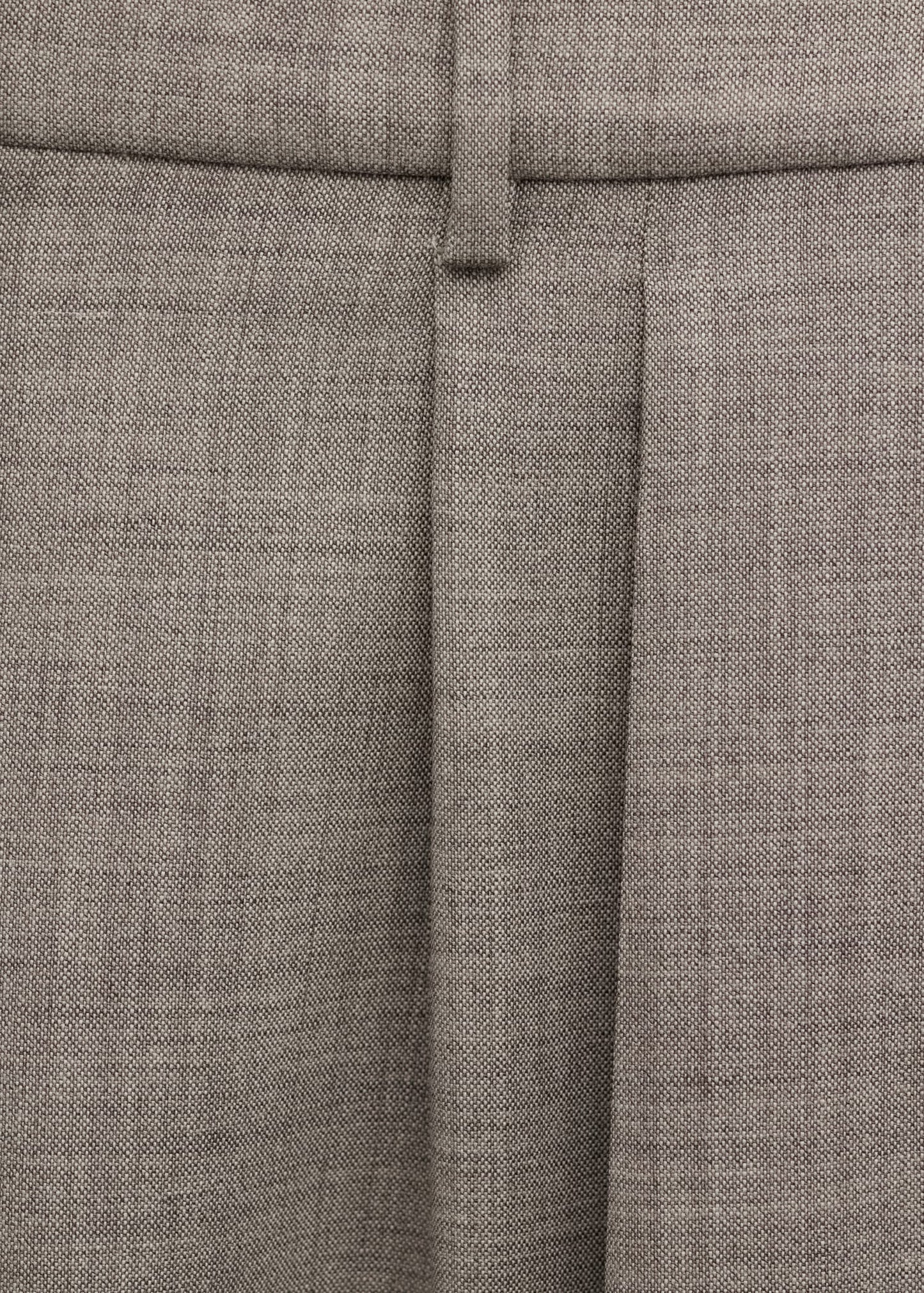 Low-rise wool trousers