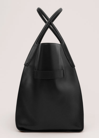 100% leather maxi shopper bag