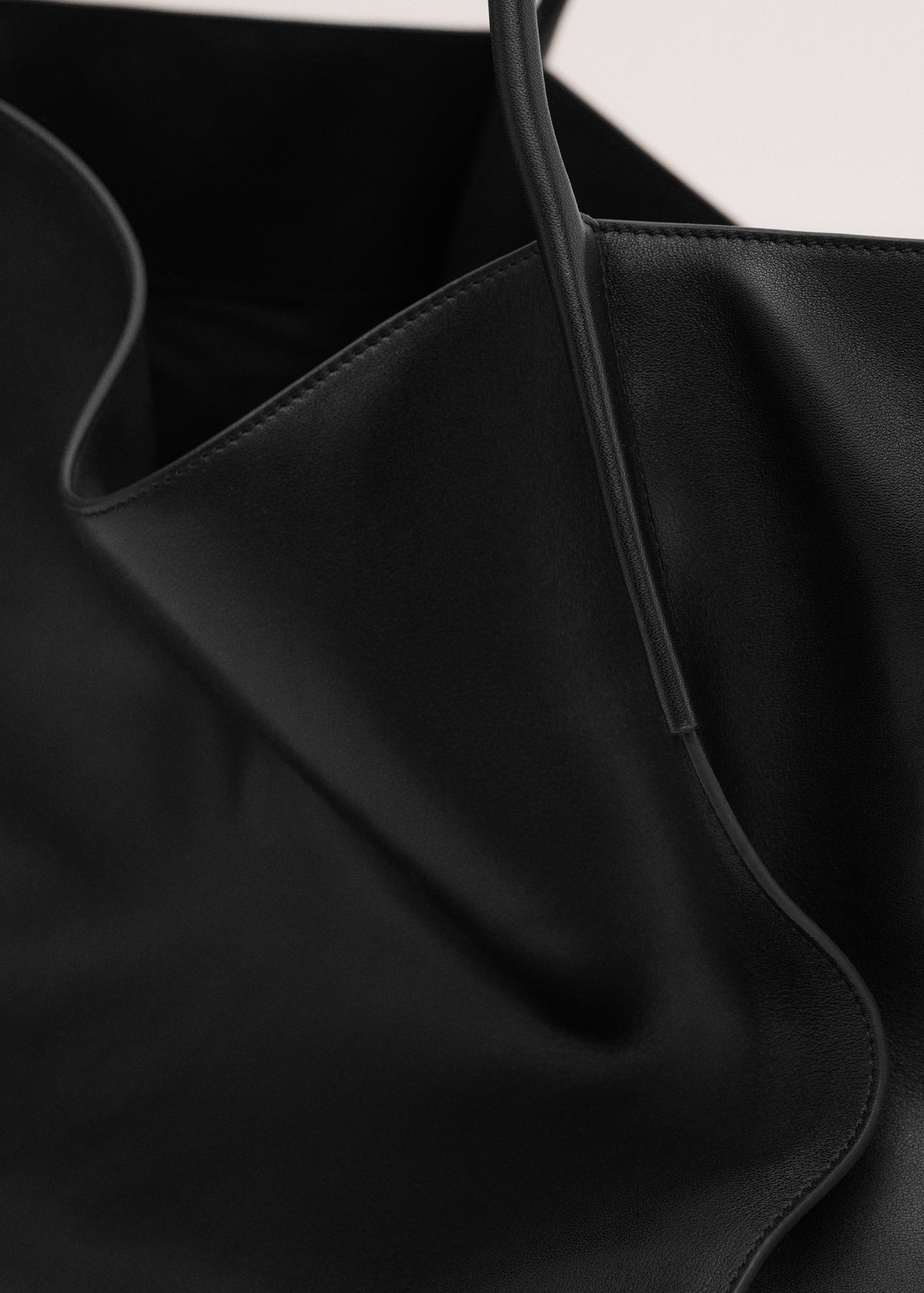 100% leather maxi shopper bag