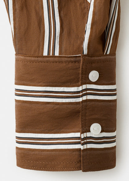 Striped straight shirt