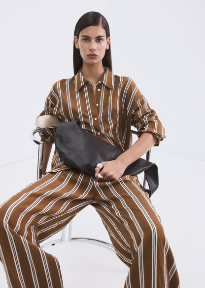 Striped straight shirt