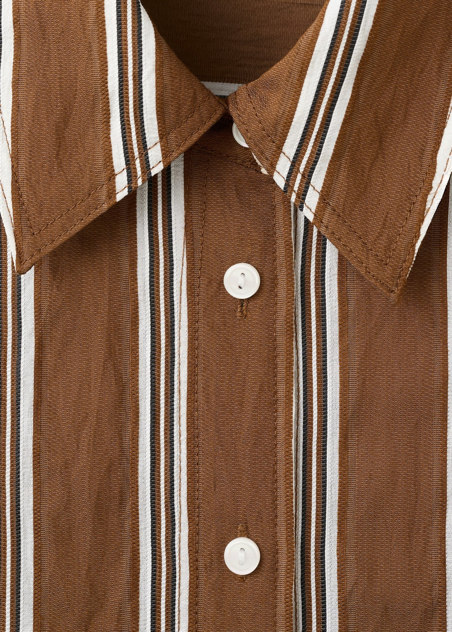 Striped straight shirt
