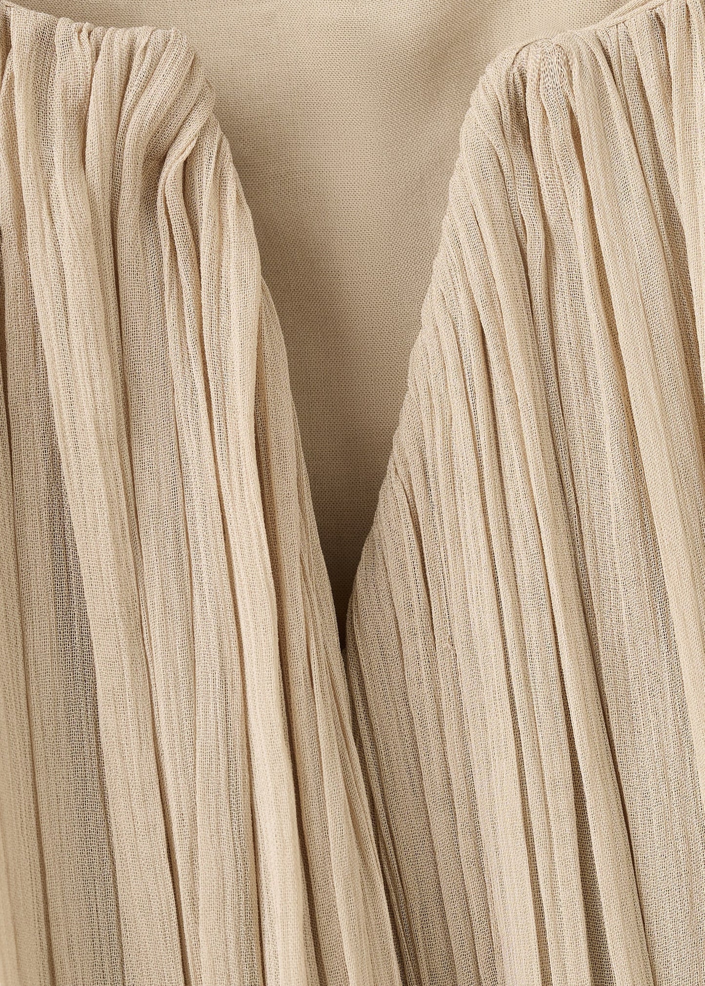 Pleated short dress with bateau neckline