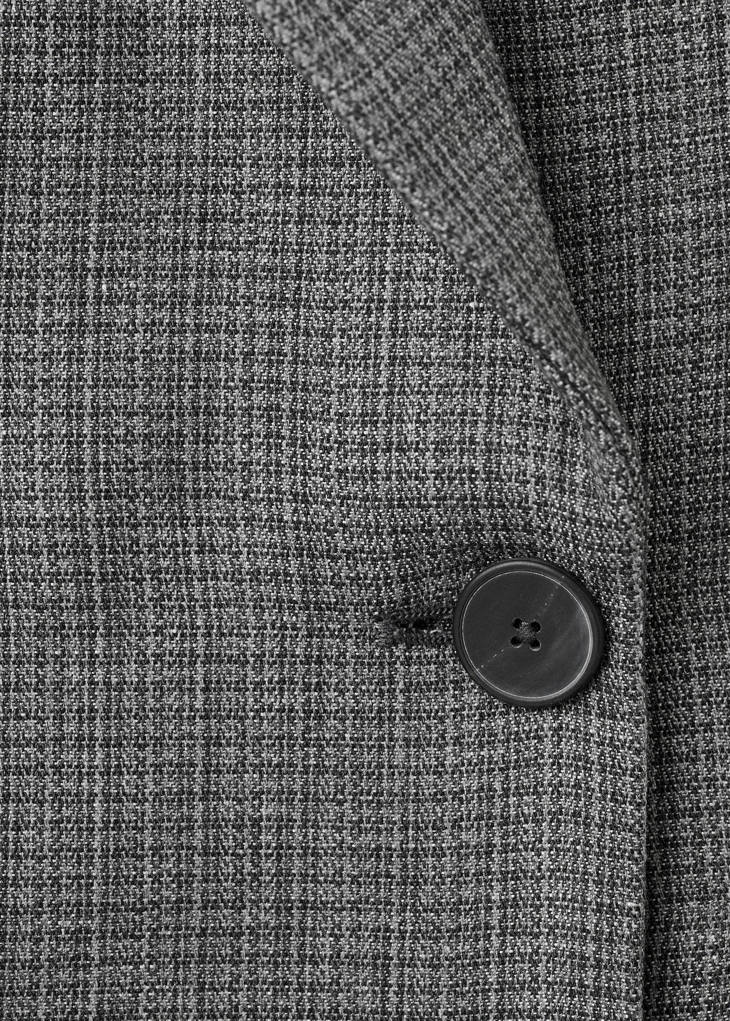Straight linen blend blazer