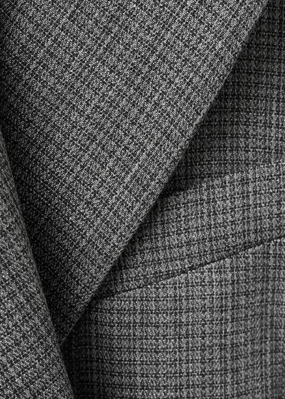 Straight linen blend blazer