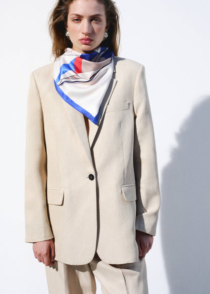 Straight-fit suit blazer