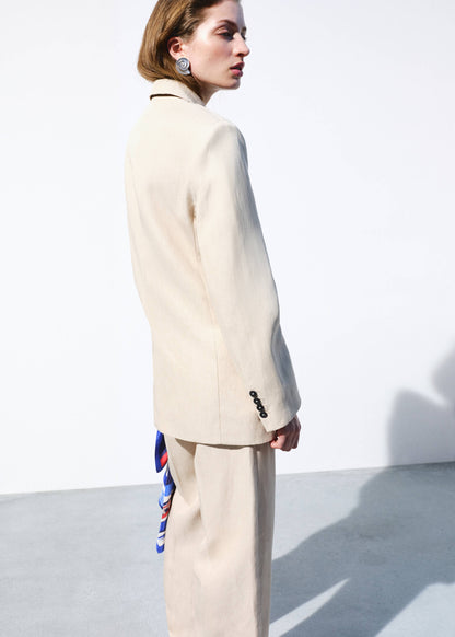 Straight-fit suit blazer