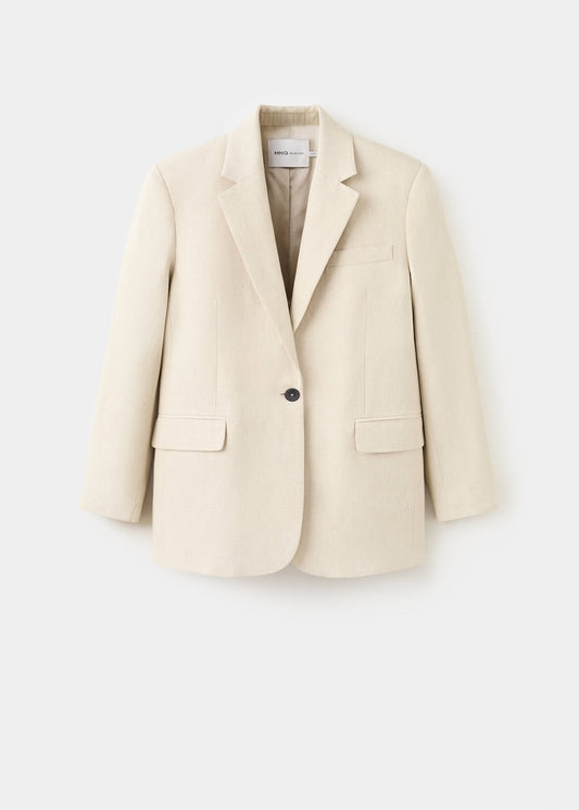 Straight-fit suit blazer