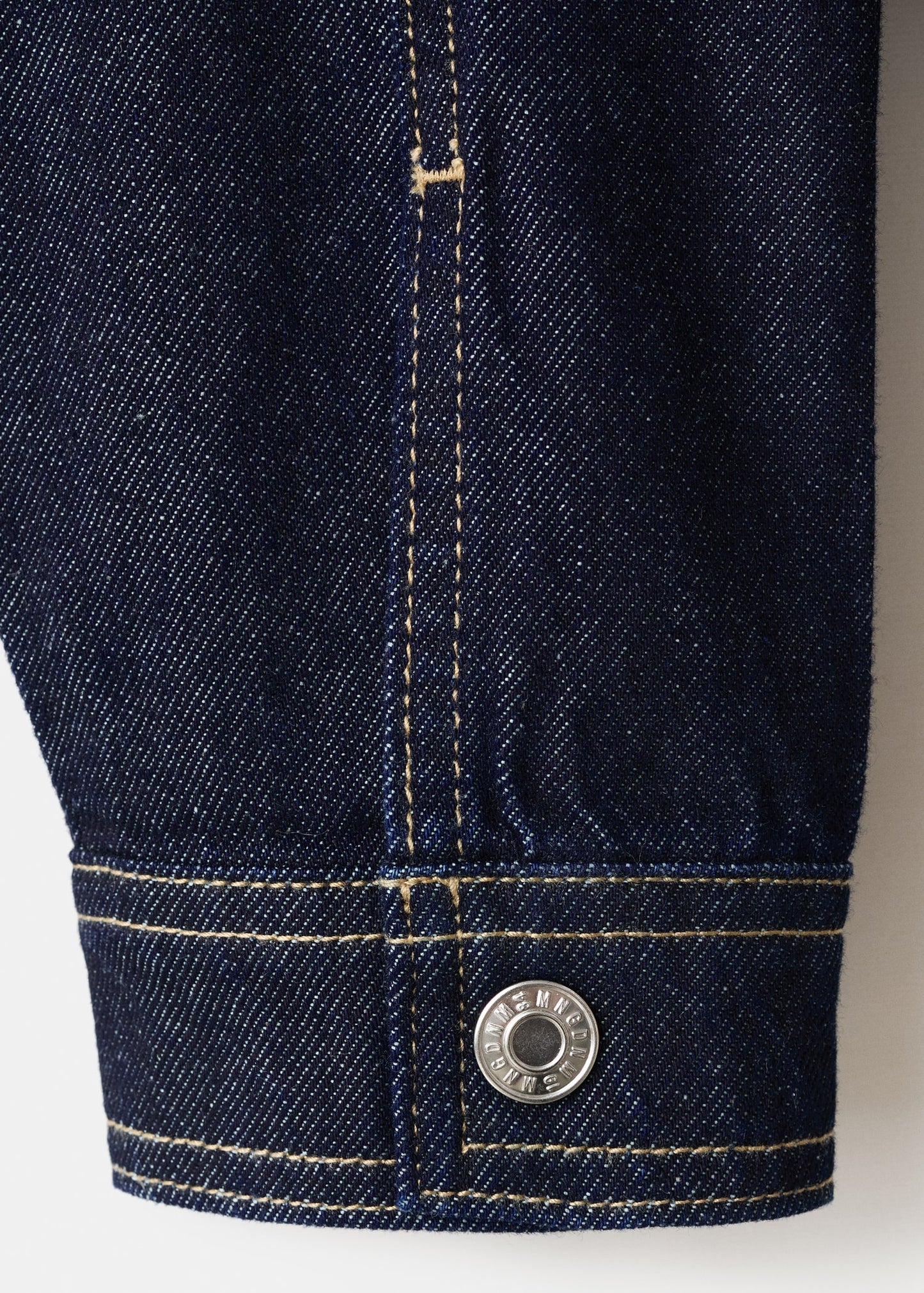 Denim shirt with flap pockets
