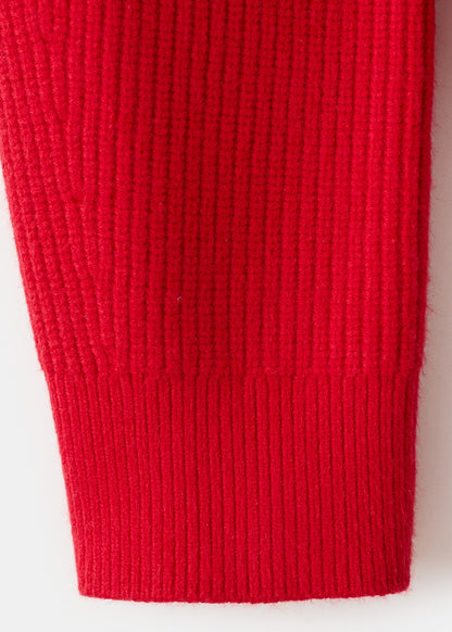 Sweater with contrasting zip collar