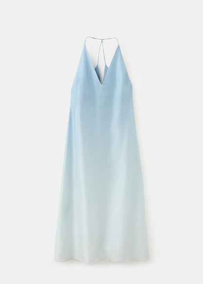 Ombre silk dress