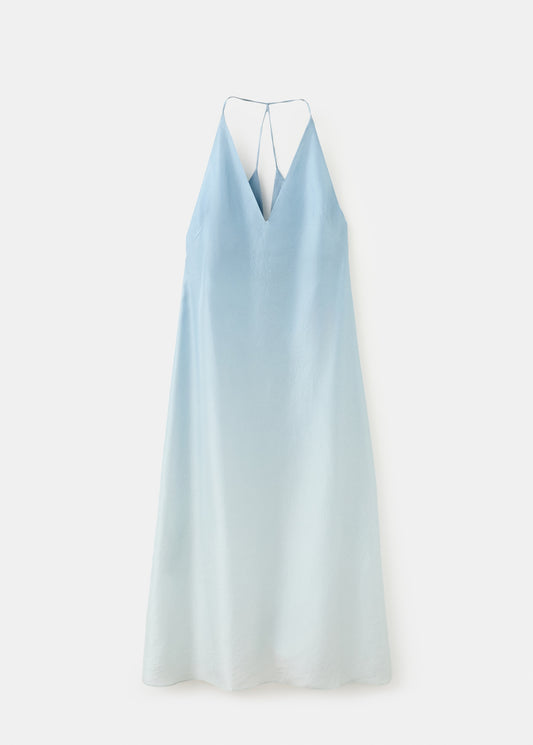 Ombre silk dress