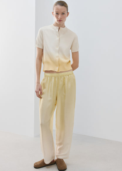 100% cotton gradient cardigan