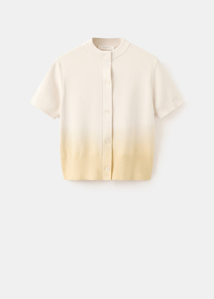 100% cotton gradient cardigan