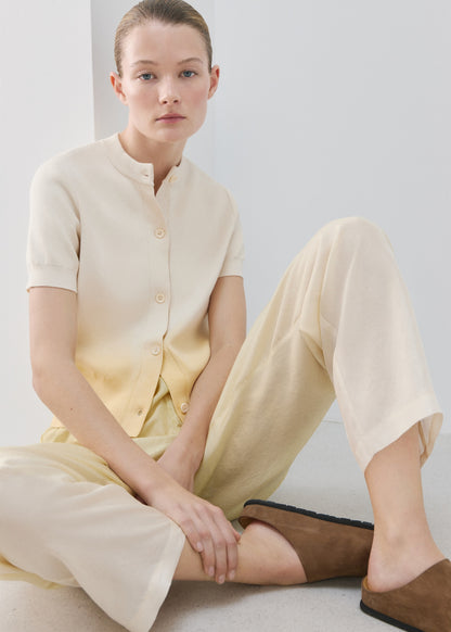 100% cotton gradient cardigan