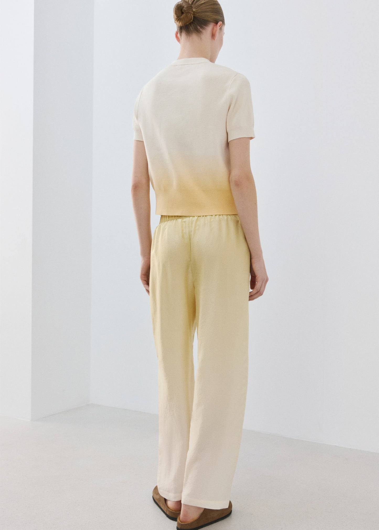 100% cotton gradient cardigan