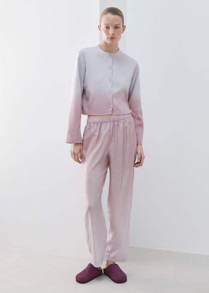 100% cotton gradient cardigan