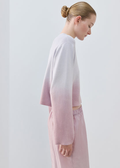 100% cotton gradient cardigan