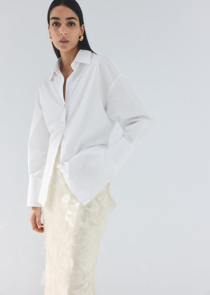 Sequin midi skirt
