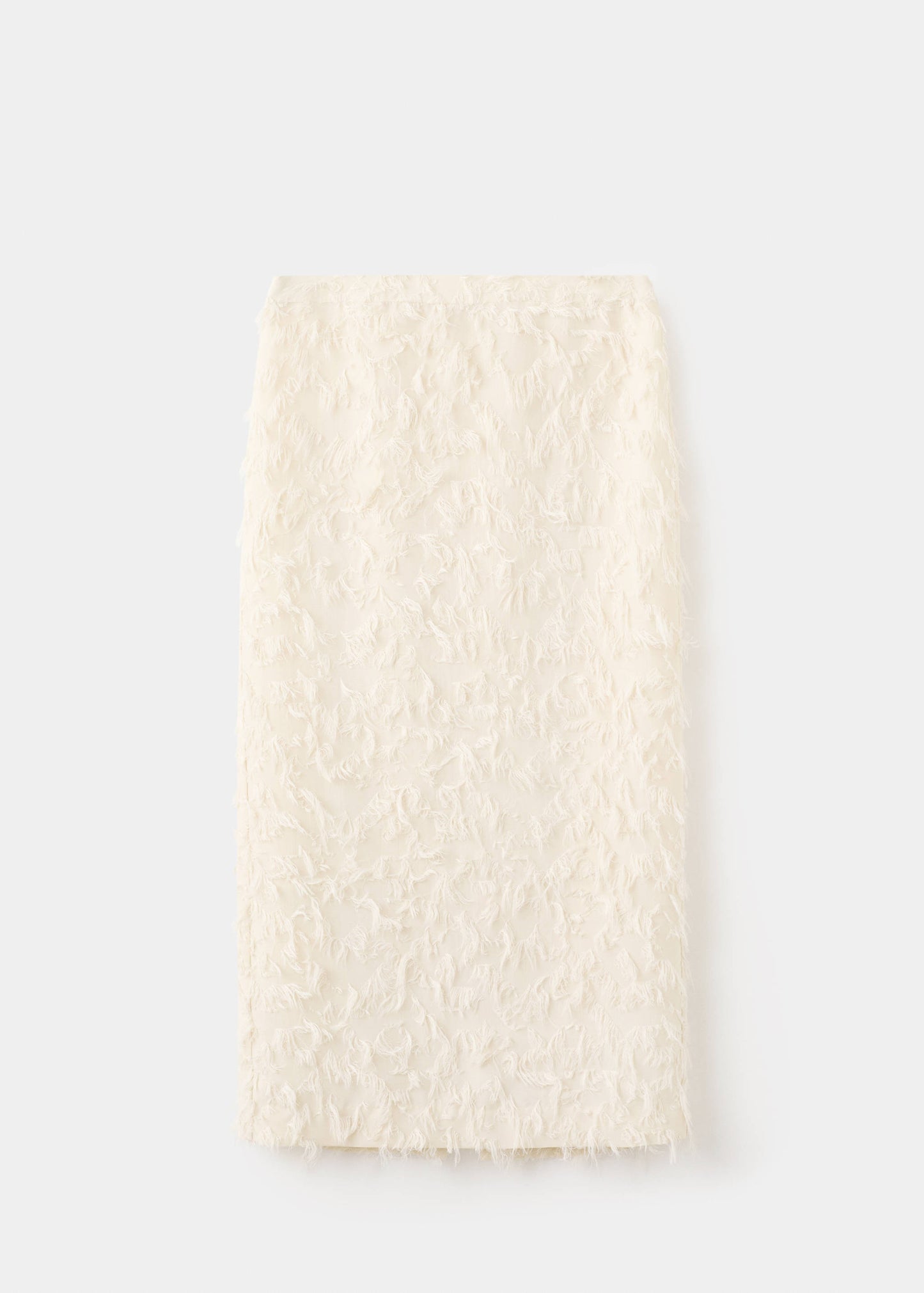 Textured pencil skirt