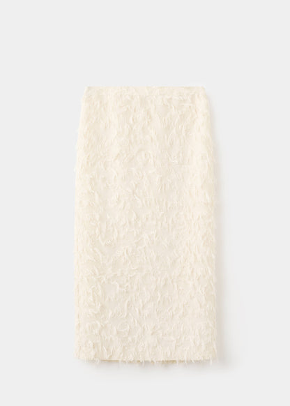 Textured pencil skirt