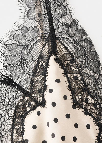 Polka dots lace top