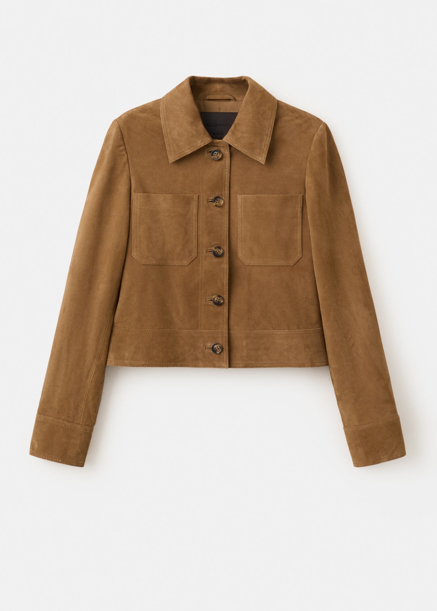 Suede jacket with buttons