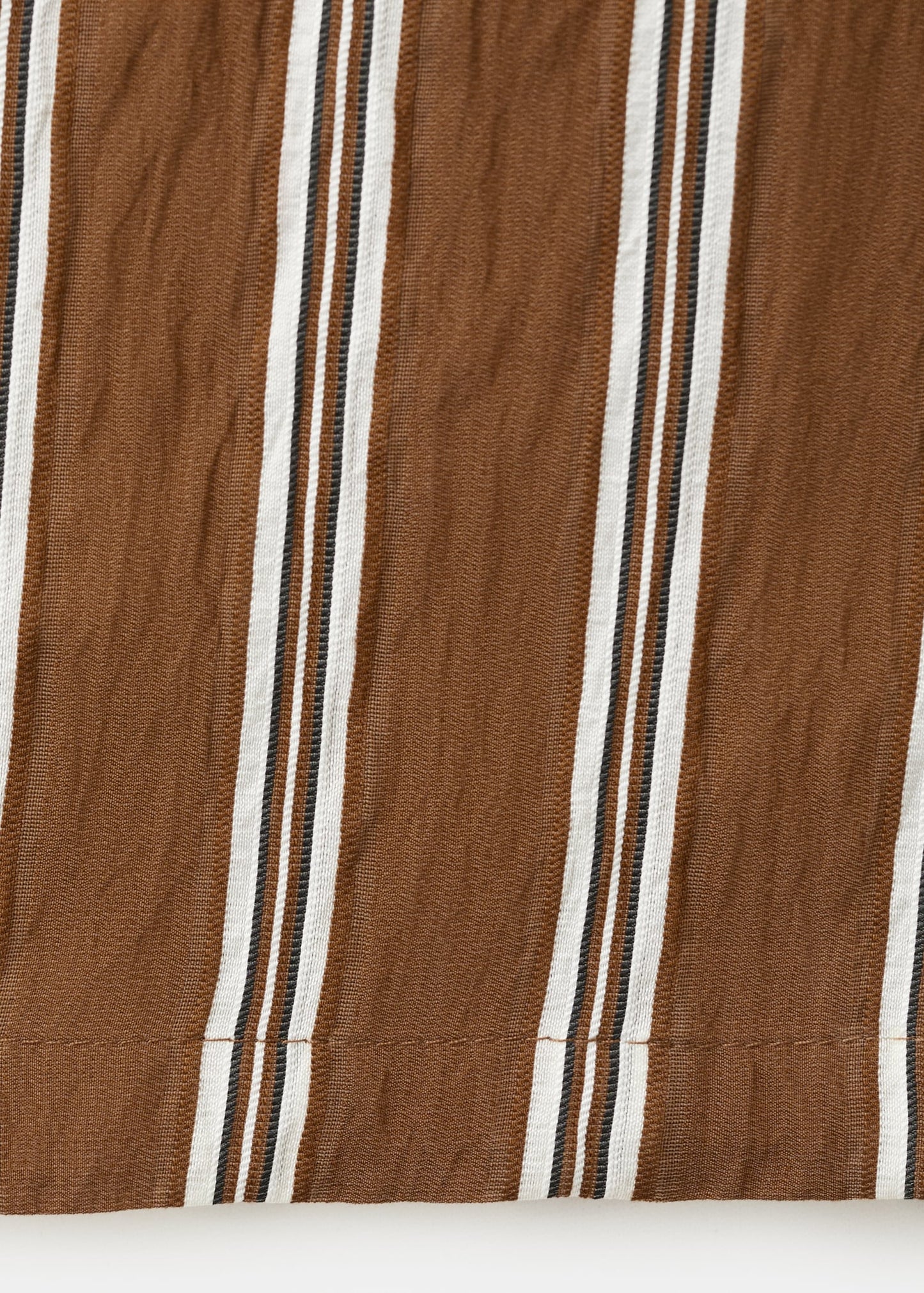 Pleated striped trousers