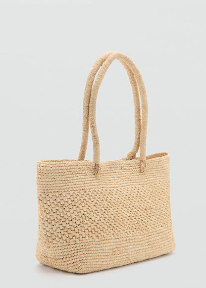 Natural fibre tote bag