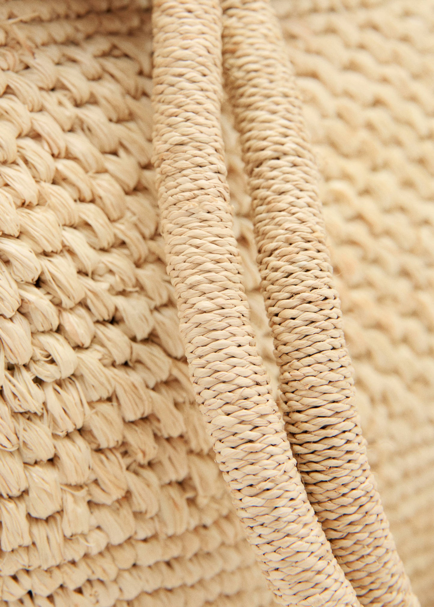 Natural fibre tote bag