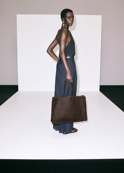 Natural fibre tote bag