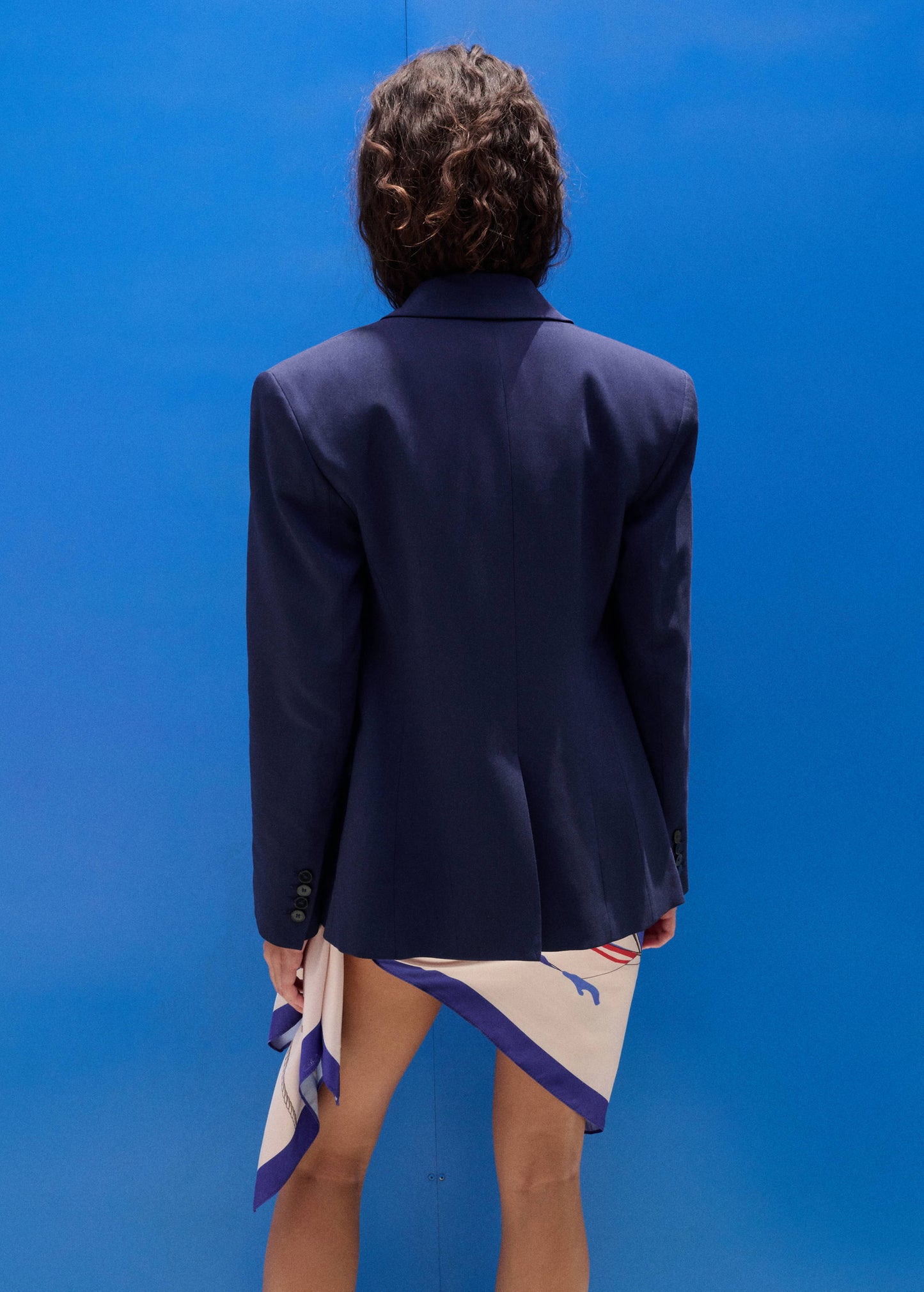 Double-breasted suit jacket