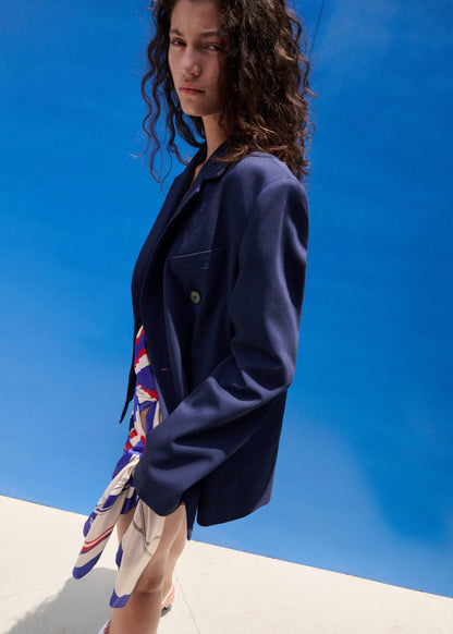 Double-breasted suit jacket
