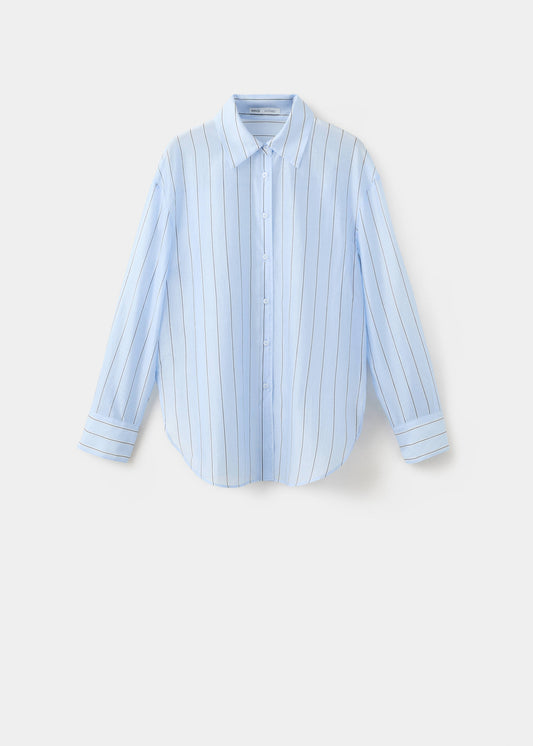 Striped lyocell shirt