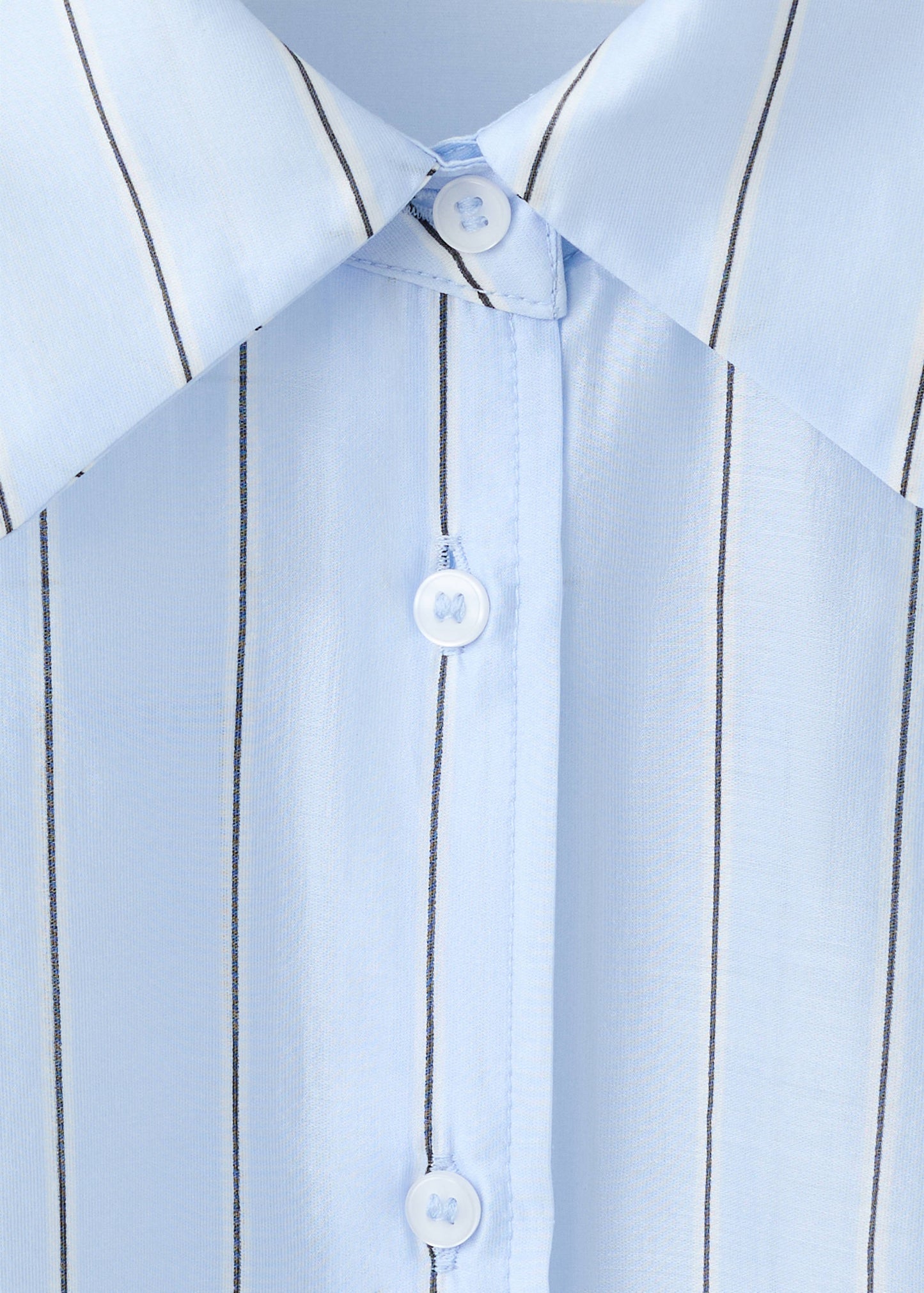 Striped lyocell shirt
