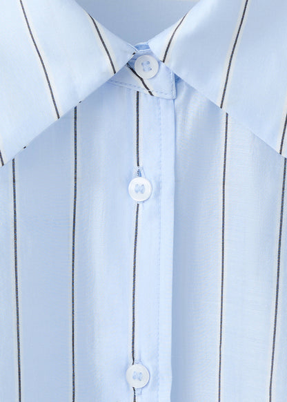 Striped lyocell shirt