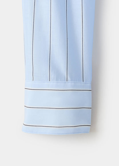 Striped lyocell shirt