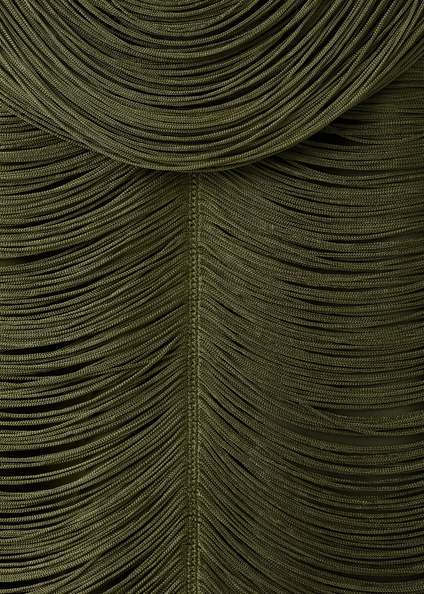 Fringed dress with low back