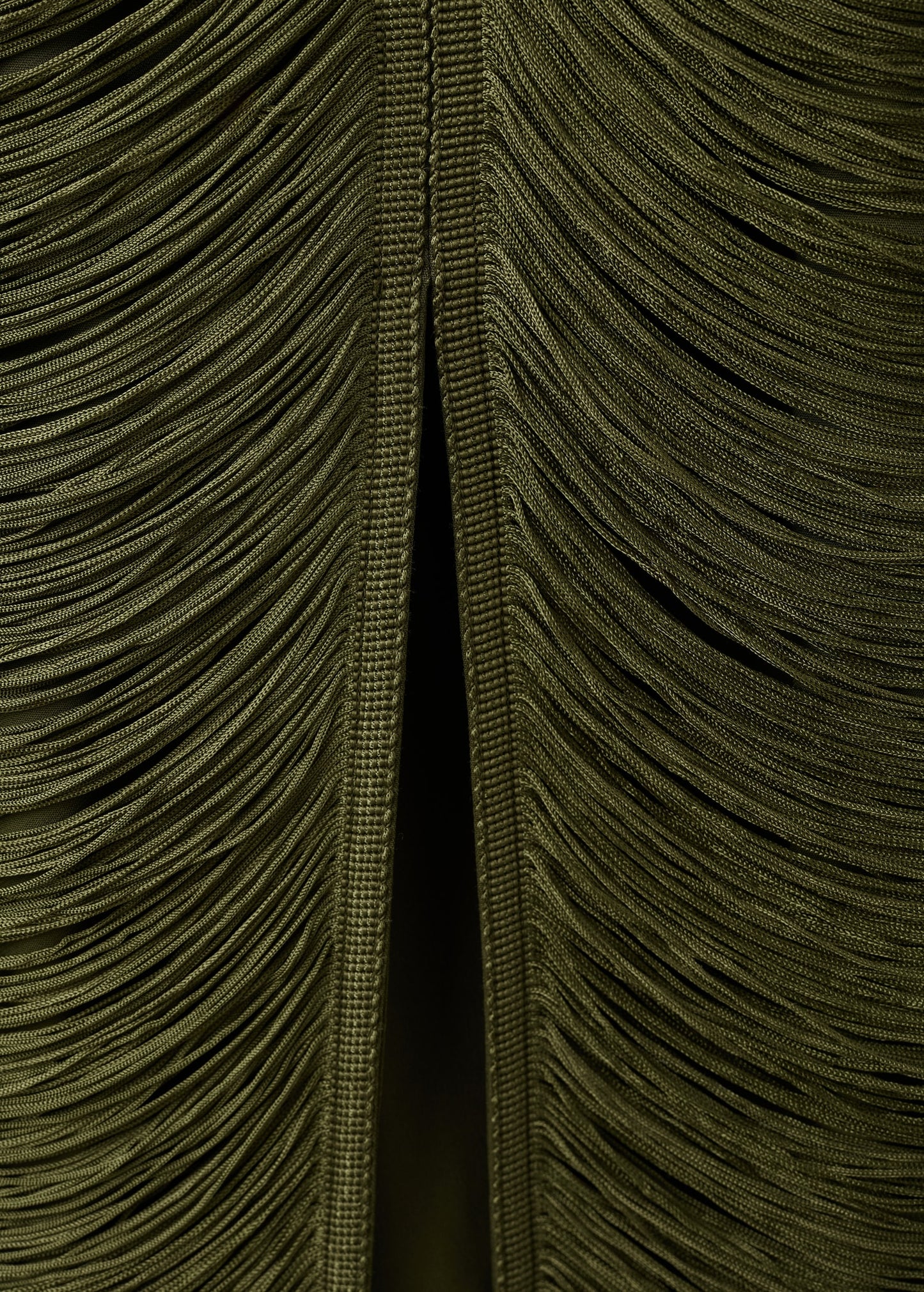 Fringed dress with low back